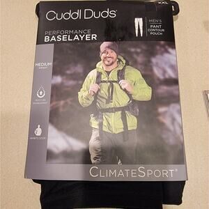 Mens XXL Cuddl Duds Midweight Climate Sport Performance Base Layer Pants